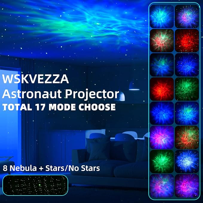 Astronaut Galaxy Projector with NebulaLED, Star Projector