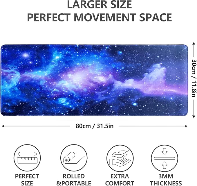 Gaming Mouse Pad galaxy print